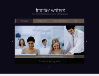 frontierwriters.com screenshot
