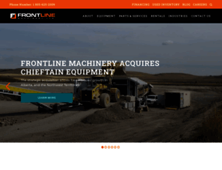 frontline-machinery.com screenshot