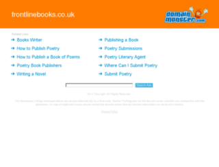 frontlinebooks.co.uk screenshot