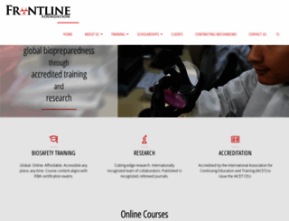 frontlinefoundation.org screenshot