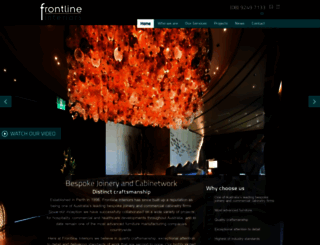 frontlineinteriors.com.au screenshot