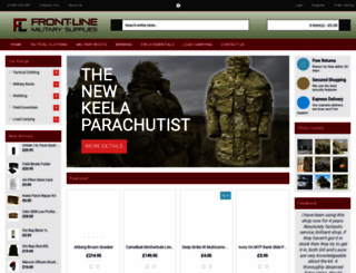 frontlinemilitary.co.uk screenshot