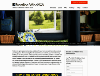 frontlinewindows.net screenshot