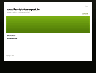 frontplatten-expert.de screenshot