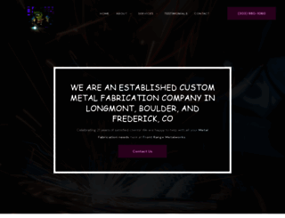 frontrangemetalworks.com screenshot