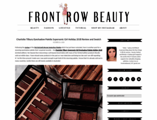 frontrowbeauty.com screenshot