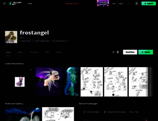 frostangel.deviantart.com screenshot