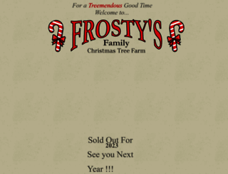 frostysfamilychristmastreefarm.com screenshot