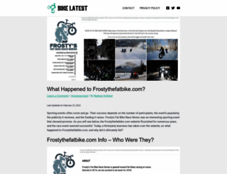 frostythefatbike.com screenshot