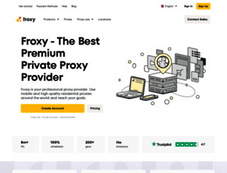 froxy.com screenshot