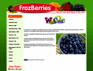 frozberries.com.au screenshot