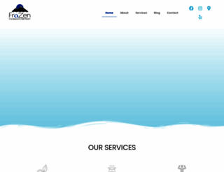 frozencryosauna.com screenshot