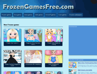 frozengamesfree.com screenshot