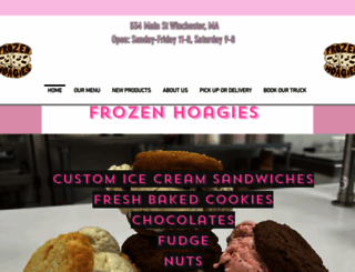 frozenhoagies.com screenshot