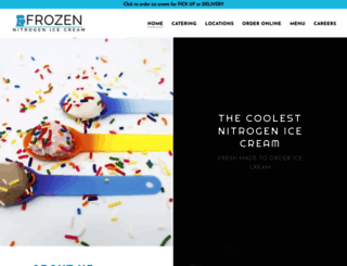 frozennitrogenicecream.com screenshot