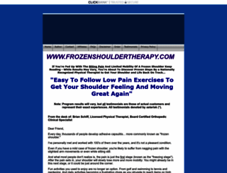 frozenshouldertherapy.com screenshot