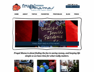 frugal-mama.com screenshot
