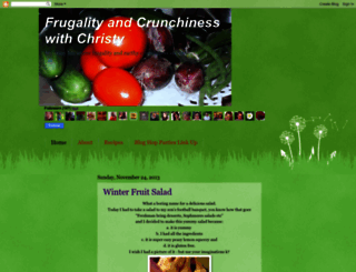 frugalcrunchychristy.blogspot.com screenshot