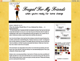 frugalformyfriends.blogspot.com screenshot