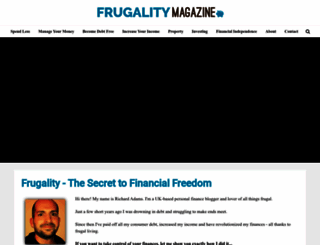 frugalitymagazine.com screenshot