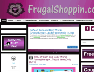 frugalshoppin.com screenshot