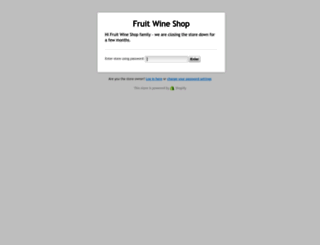 fruitwineshop.com screenshot