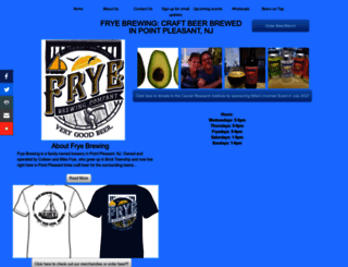 fryebrewingcompany.com screenshot