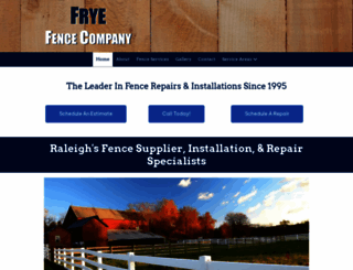 fryefenceraleigh.com screenshot