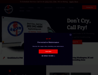 fryplumbing.com screenshot