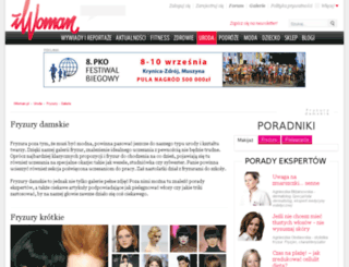 fryzurydamskie.iwoman.pl screenshot