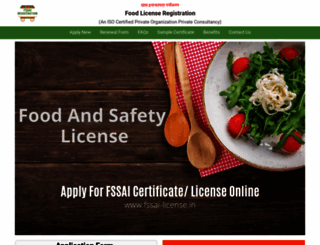 fssai-license.in screenshot