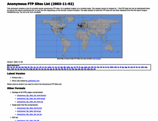 ftp-sites.org screenshot