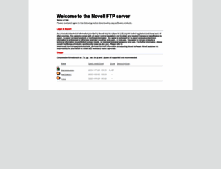 ftp.novell.com screenshot