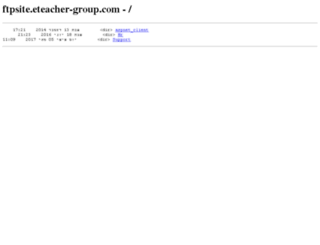 ftpsite.eteacher-group.com screenshot