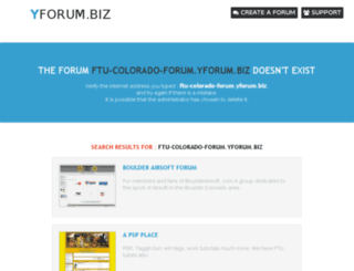 ftu-colorado-forum.yforum.biz screenshot