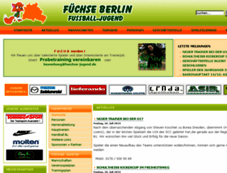 fuechse-jugend.de screenshot