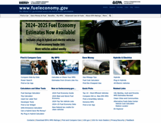fueleconomy.gov screenshot