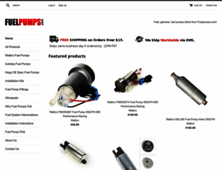 fuelpumps.com screenshot