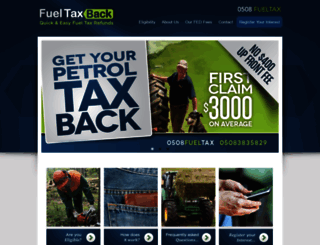 fueltaxback.co.nz screenshot