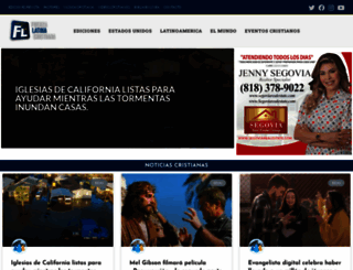 fuerzalatinacristiana.com screenshot