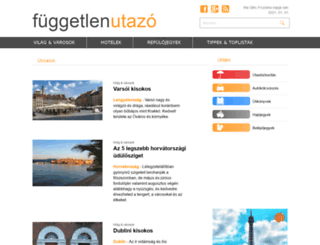 fuggetlenutazo.com screenshot