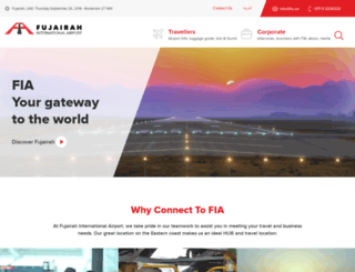 fujairah-airport.com screenshot