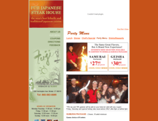 fujisteakhousebristol.com screenshot