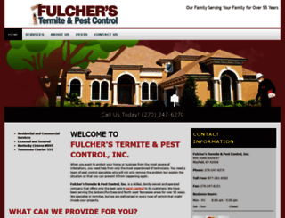fulcherspestcontrol.com screenshot