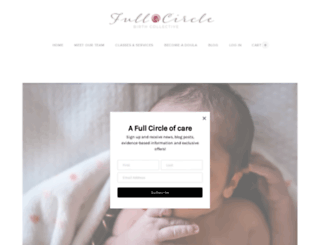 fullcirclebirthcollective.com screenshot