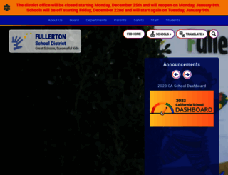 fullertonsd.org screenshot