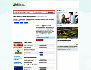 fullformofhindi.com.cutestat.com screenshot