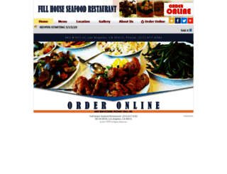 fullhouseseafood.com screenshot