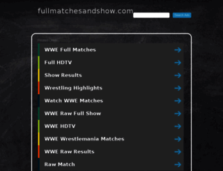 fullmatchesandshow.com screenshot