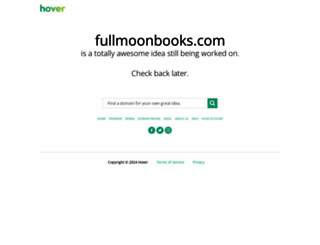 fullmoonbooks.com screenshot